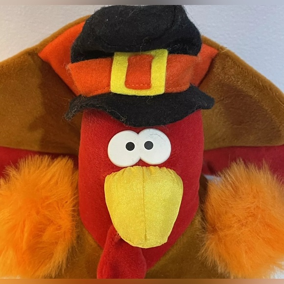 1994 VTG GIBSON GREETINGS THANKSGIVING TURKEY MR. GOBBLES PLUSH/STUFFED ANIMAL - Picture 2 of 4